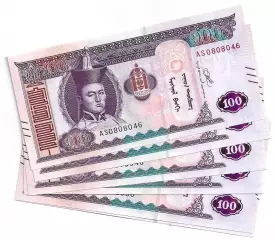 Монголия, 100 тугриков 2020 год! UNC, ПРЕСС из пачки!