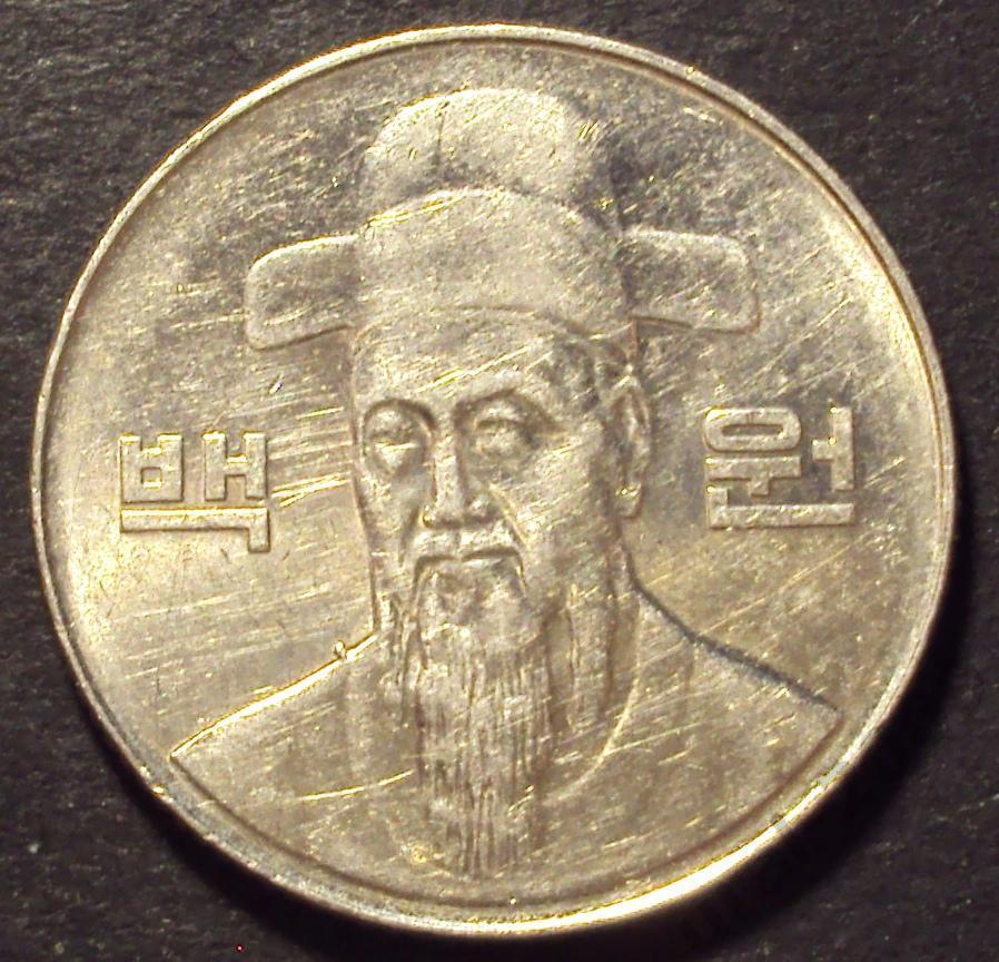 Южная корея, 100 вон 2000 год! (А-51). 1
