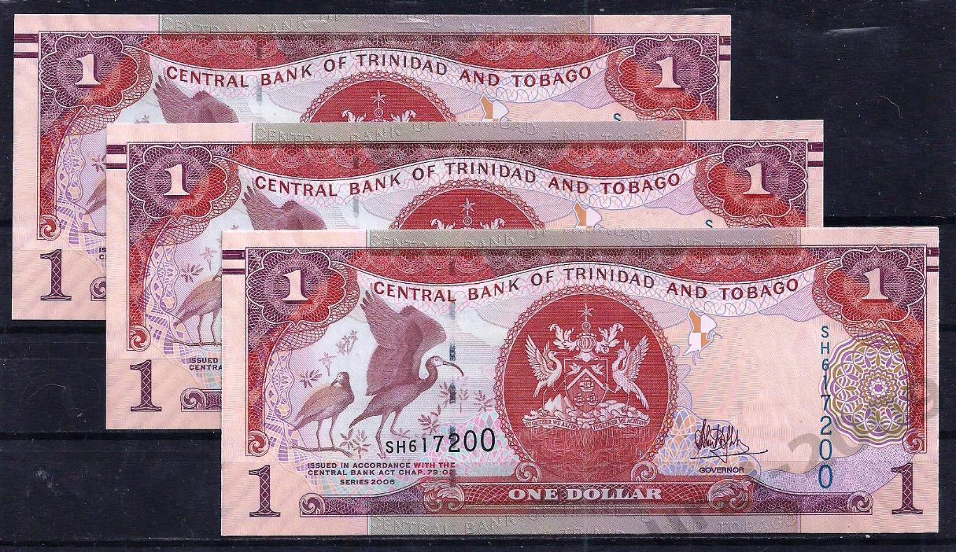 Тринидад и Тобаго, 1 доллар 2006 год! UNC, ПРЕСС, ИЗ ПАЧКИ!