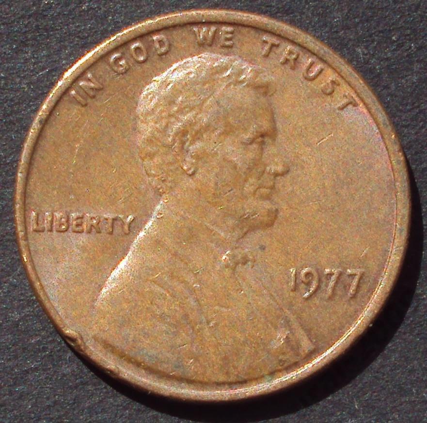 США, 1 цент 1977 год! Монетный двор. (А-33). 1