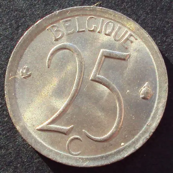 Бельгия, 25 сентим 1973 год! (А-95).