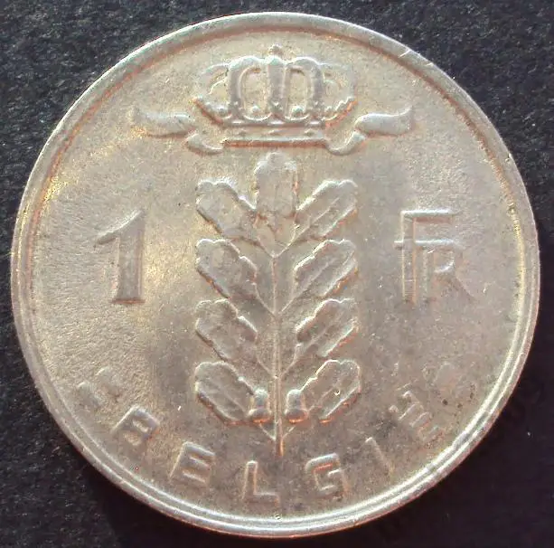 Бельгия, 1 франк 1980 год! (А-99).