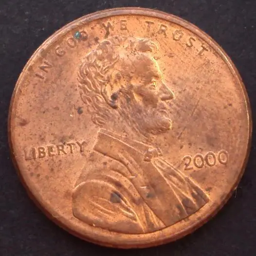 США, 1 цент 2000 год! Монетный двор. (А-101).