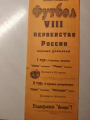 Анжи - Факел, Металлург 1 и 4 апреля 1999