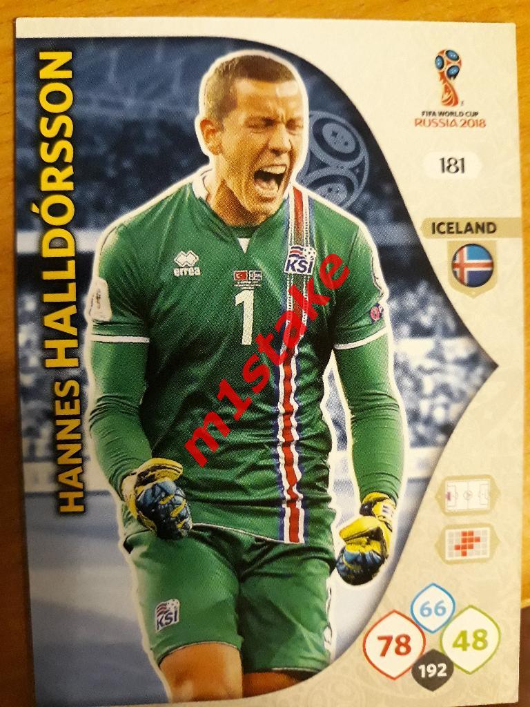 Adrenalyn XL 2018 FIFA World Cup Russia № 181 Ханнес Тоур Халльдоурссон