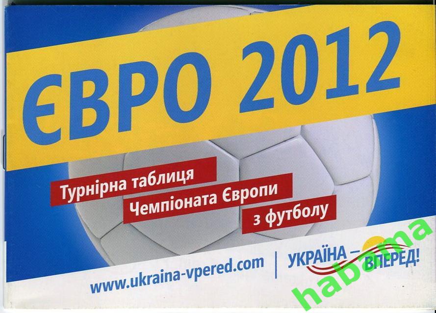 ЕВРО -2012, календарь-таблица игр
