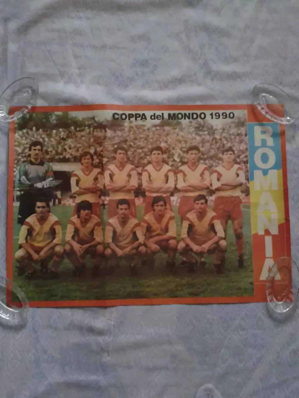 Плакат календарь чм 1990,Румыния А2 1