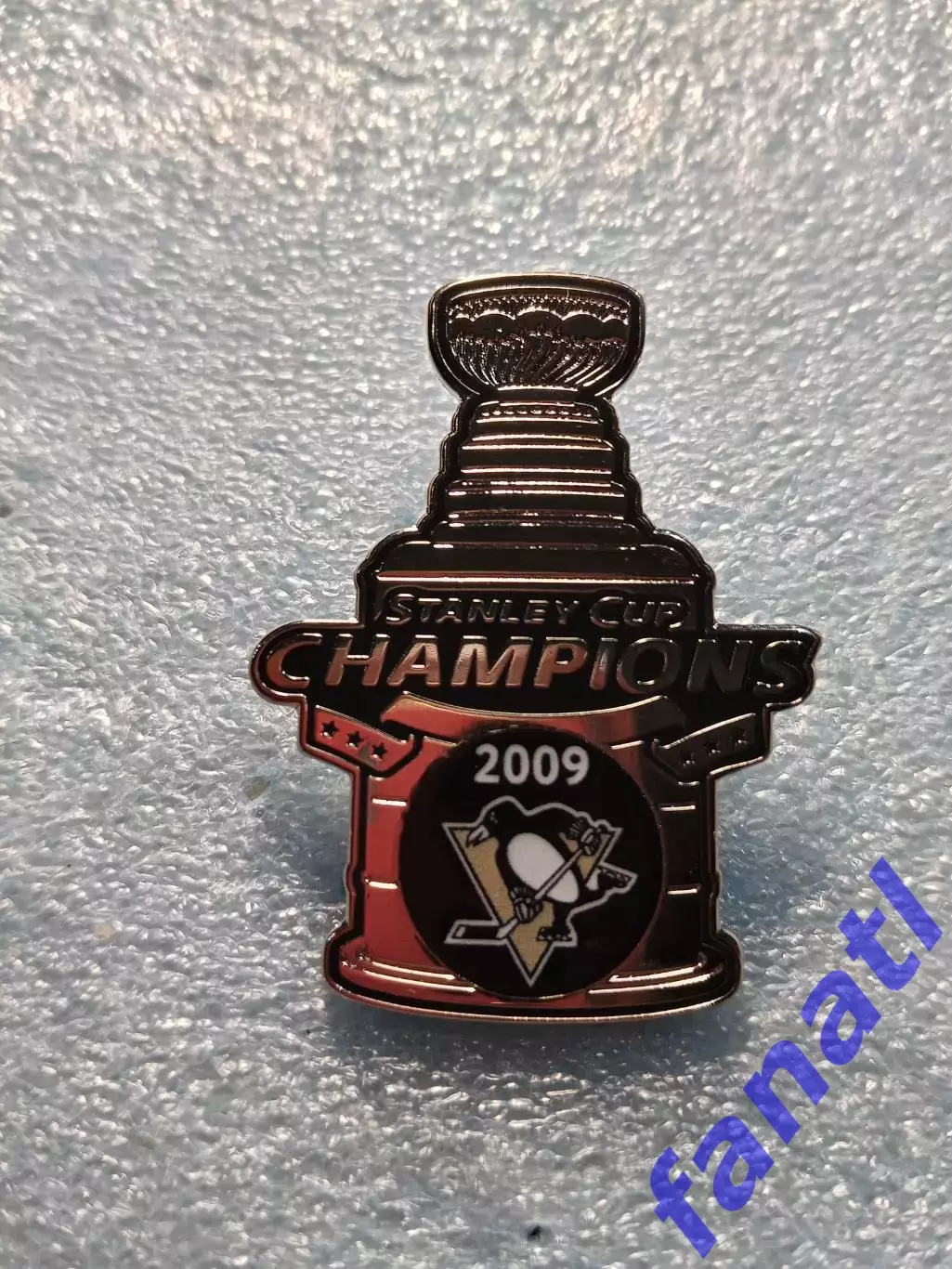 Значок обладатель кубка Стэнли 2009 г Питсбург пингвинз