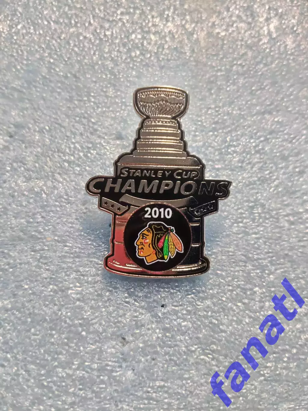 Значок НХЛ обладатель кубка Стэнли 2010 г Чикаго