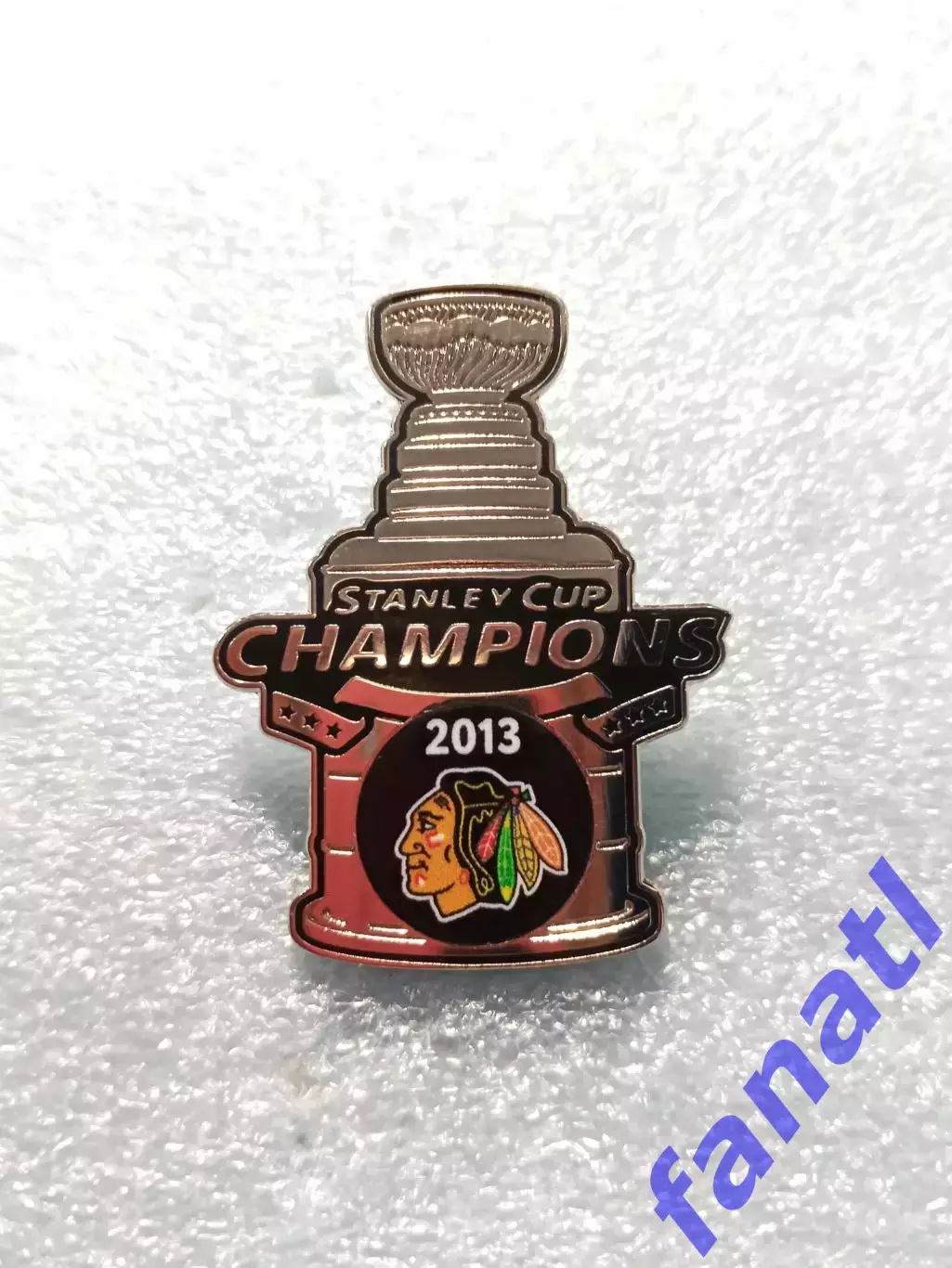 Значок НХЛ обладатель кубка Стэнли 2013 г Чикаго