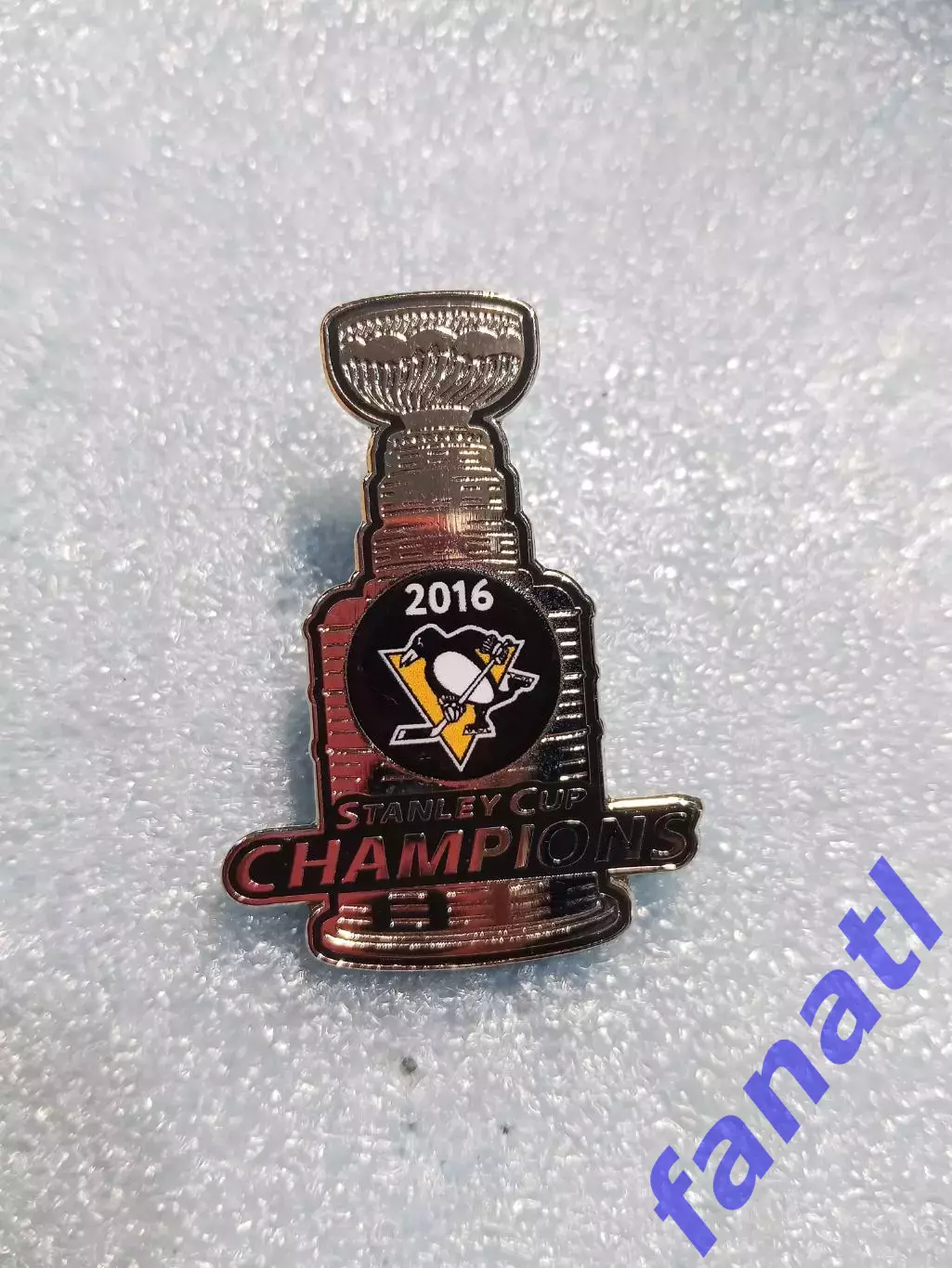 Значок НХЛ обладатель кубка Стэнли 2016 г Питсбург