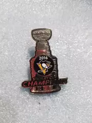 Значок НХЛ обладатель кубка Стэнли 2016 г Питсбург