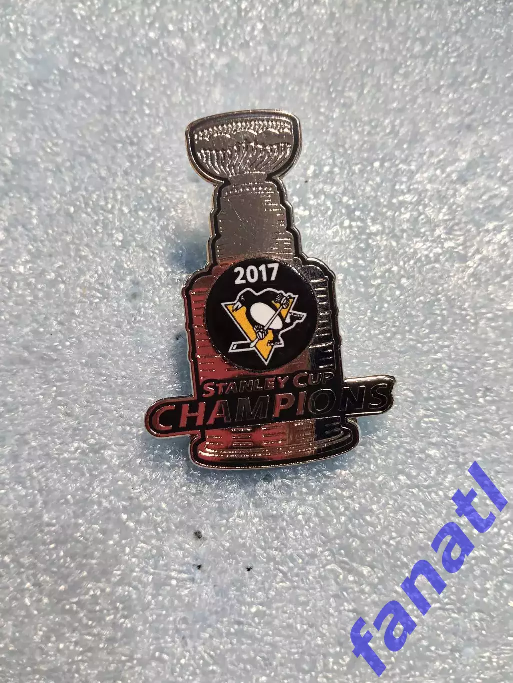 Значок НХЛ обладатель кубка Стэнли 2017 г Питсбург