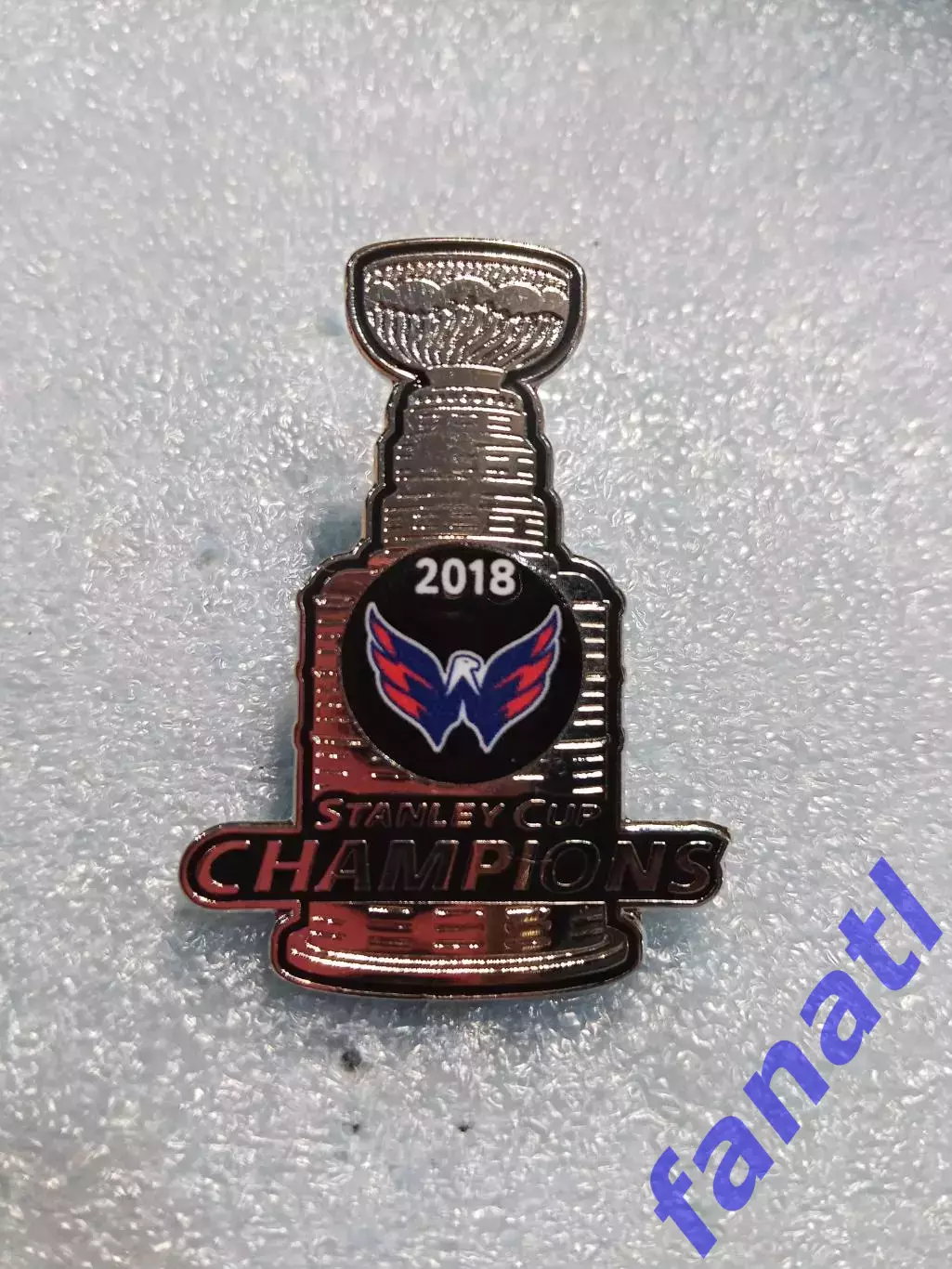 Значок НХЛ обладатель кубка Стэнли 2018 г Вашингтон