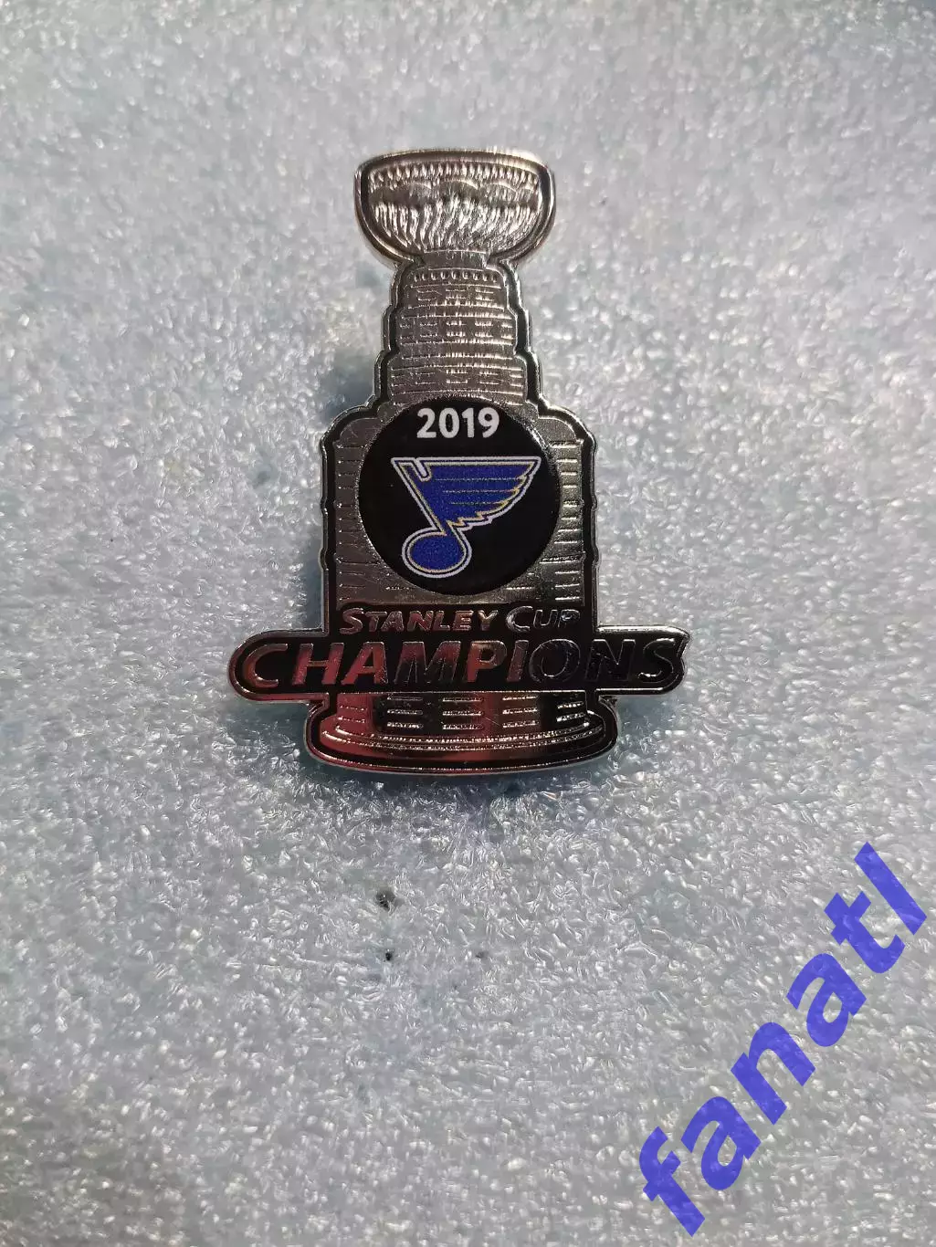 Значок НХЛ обладатель кубка Стэнли 2019 г Сент-Луис