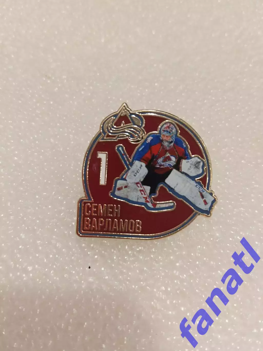 Значок звезда НХЛ Семён Варламов Колорадо
