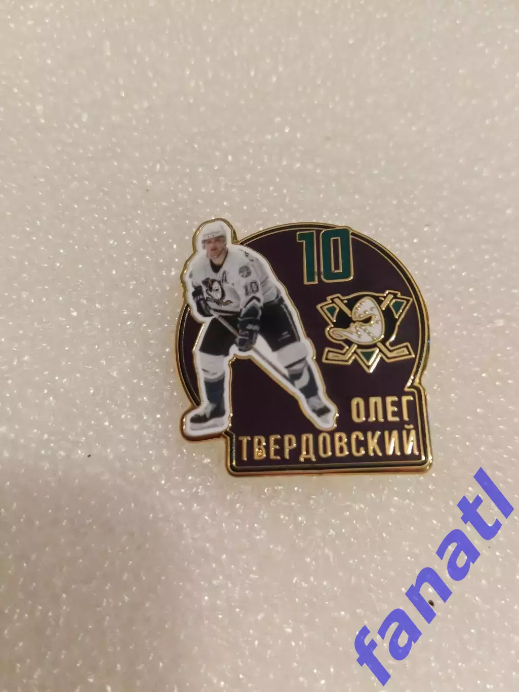 Значок звезда НХЛ Олег Твердовский 10 Анахайм