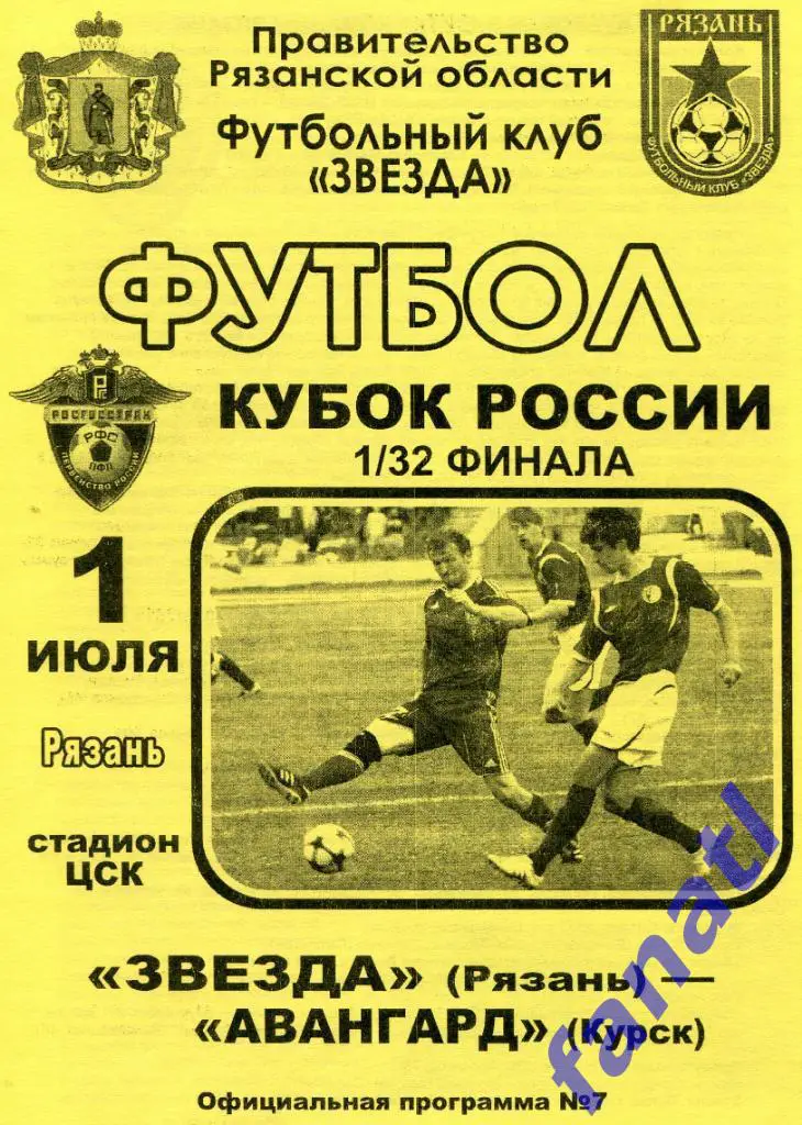 Звезда Рязань - Авангард Курск 2010 Кубок России