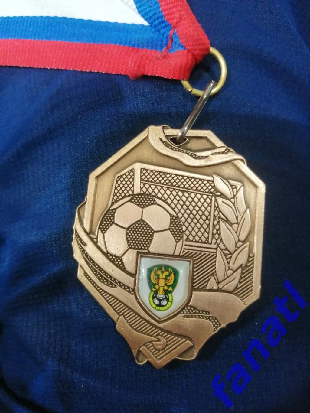 Наградная Золотая медаль ФК Чкаловец (Новосибирск) 2004 г победитель 2 лиги