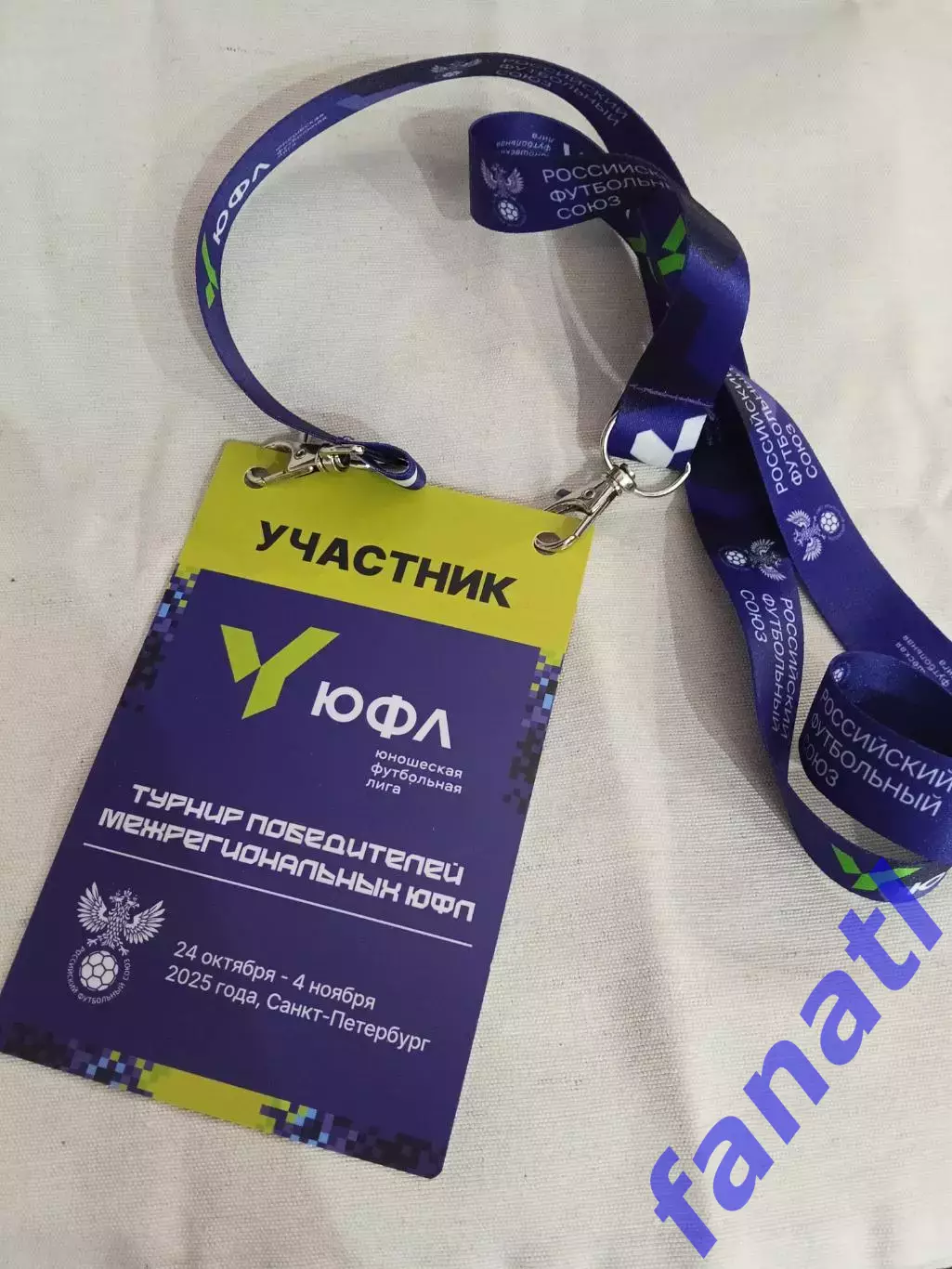 Аккредитация участника финала ЮФЛ Санкт-Петербург 24 октября - 4 ноября 2025 г