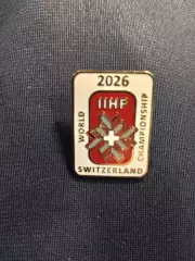 Значок Чемпионат мира по хоккею 2026 г Швейцария