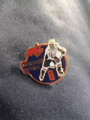 Значок Александр Овечкин в белой форме Вашингтон Кэпиталс