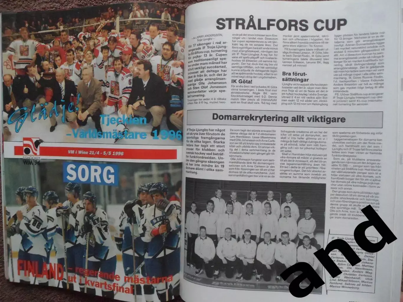 журнал Хоккей (Швеция) спецвыпуск Чемпионат мира 1996 3