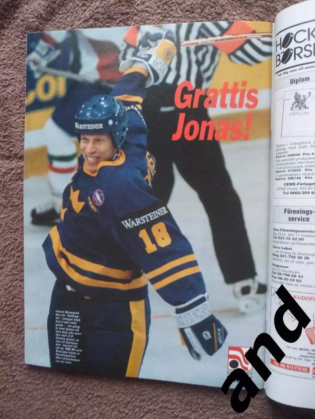 журнал Хоккей (Швеция) спецвыпуск Чемпионат мира 1996 4