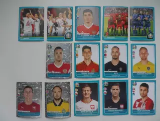 набор 14 наклеек панини panini Евро 2020