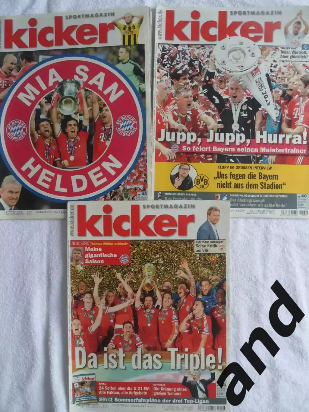 Kicker 3 номера триумфы Баварии 2013