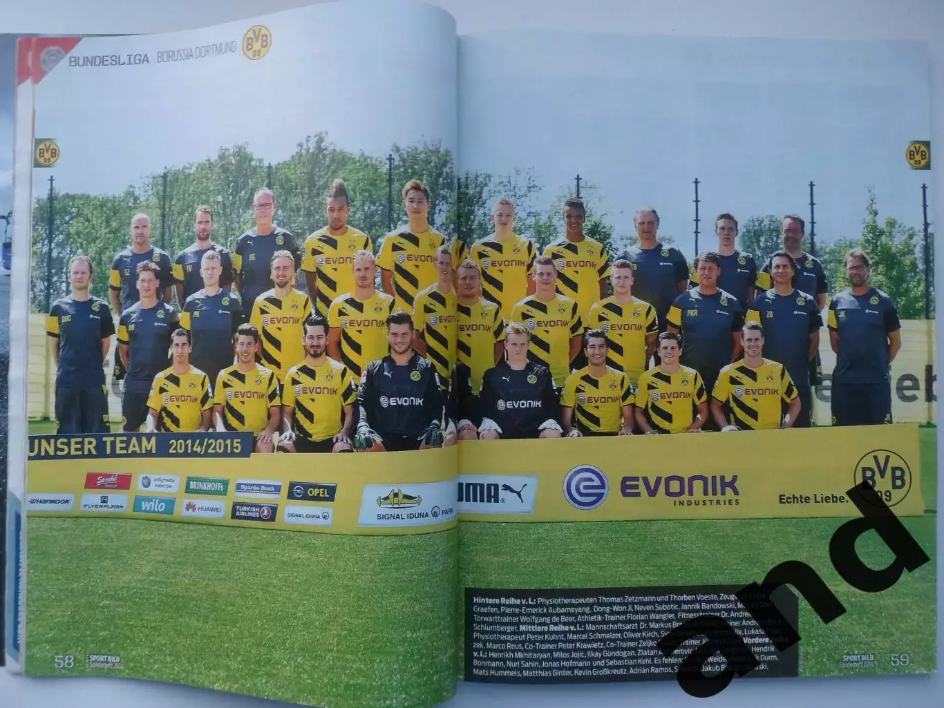 Sport Bild спецвыпуск бундеслига 2014/2015 (большие постеры всех команд)+DVD 2