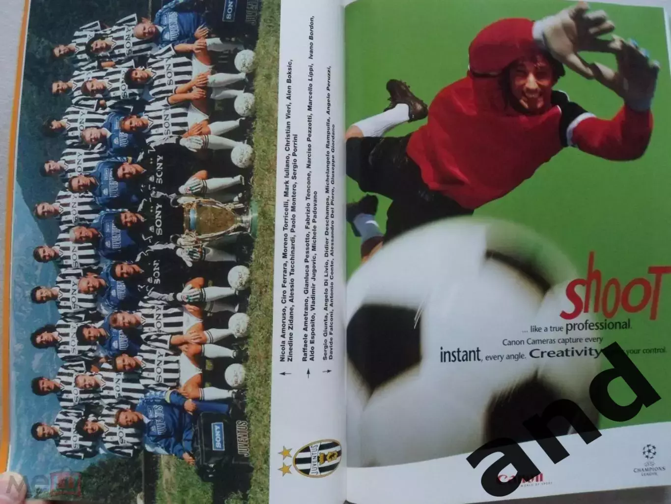 программа Боруссия - Ювентус Лига Чемпионов 1997 Финал 2