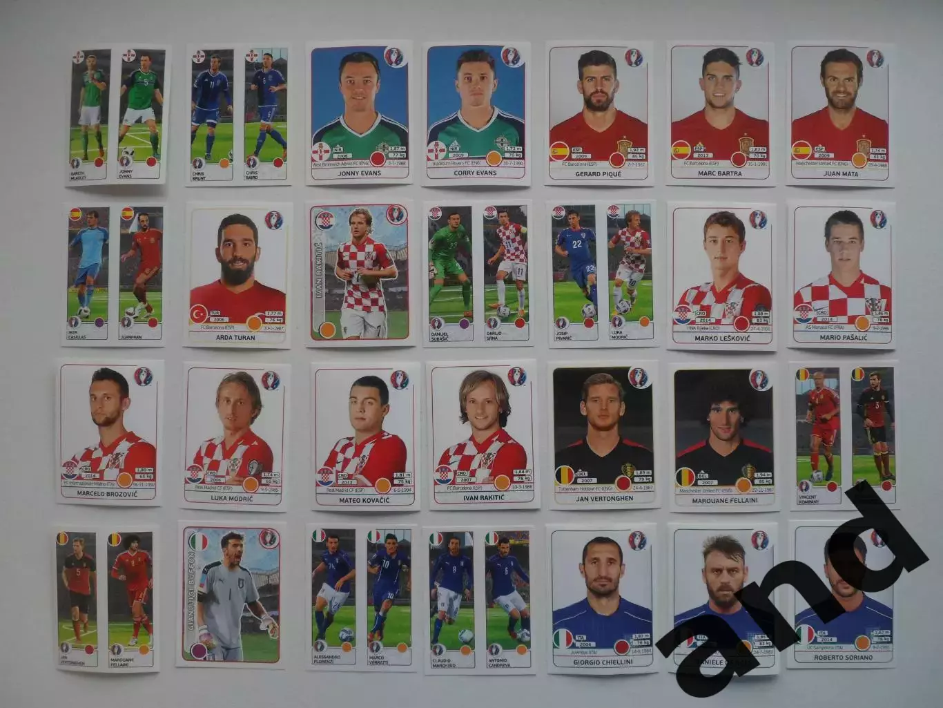 Набор 160 наклеек без повторов Panini Чемпионат Европы 2016 3