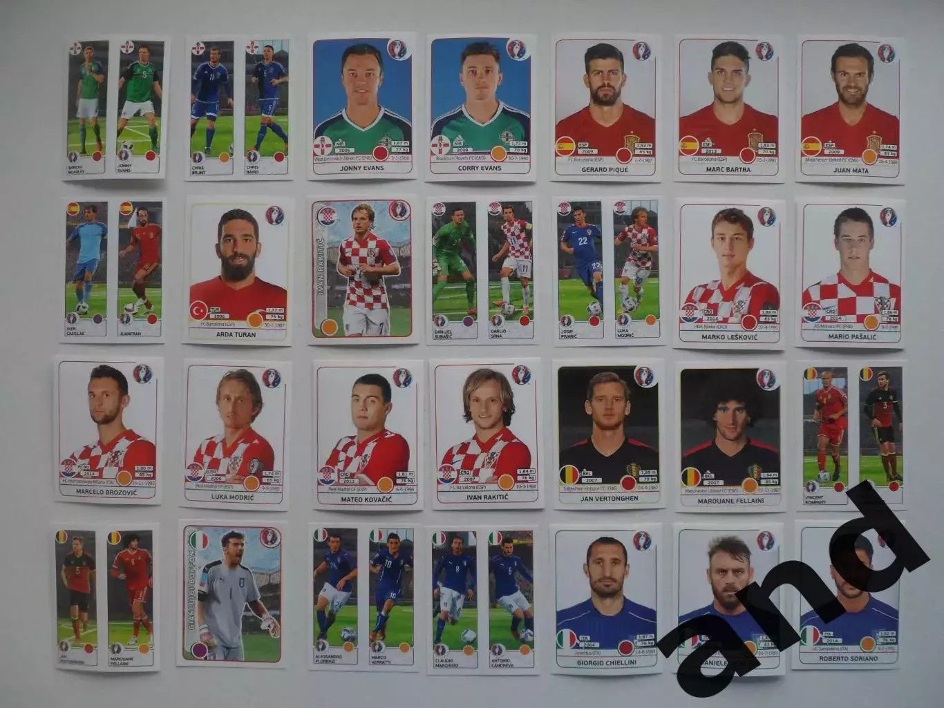 Набор 160 наклеек без повторов Panini Чемпионат Европы 2016 4