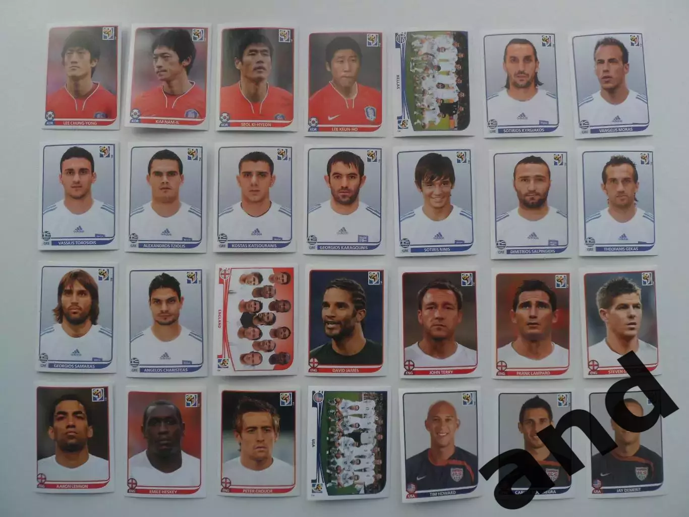 Набор 262 наклейки Чемпионат Мира 2010 без повторов 2