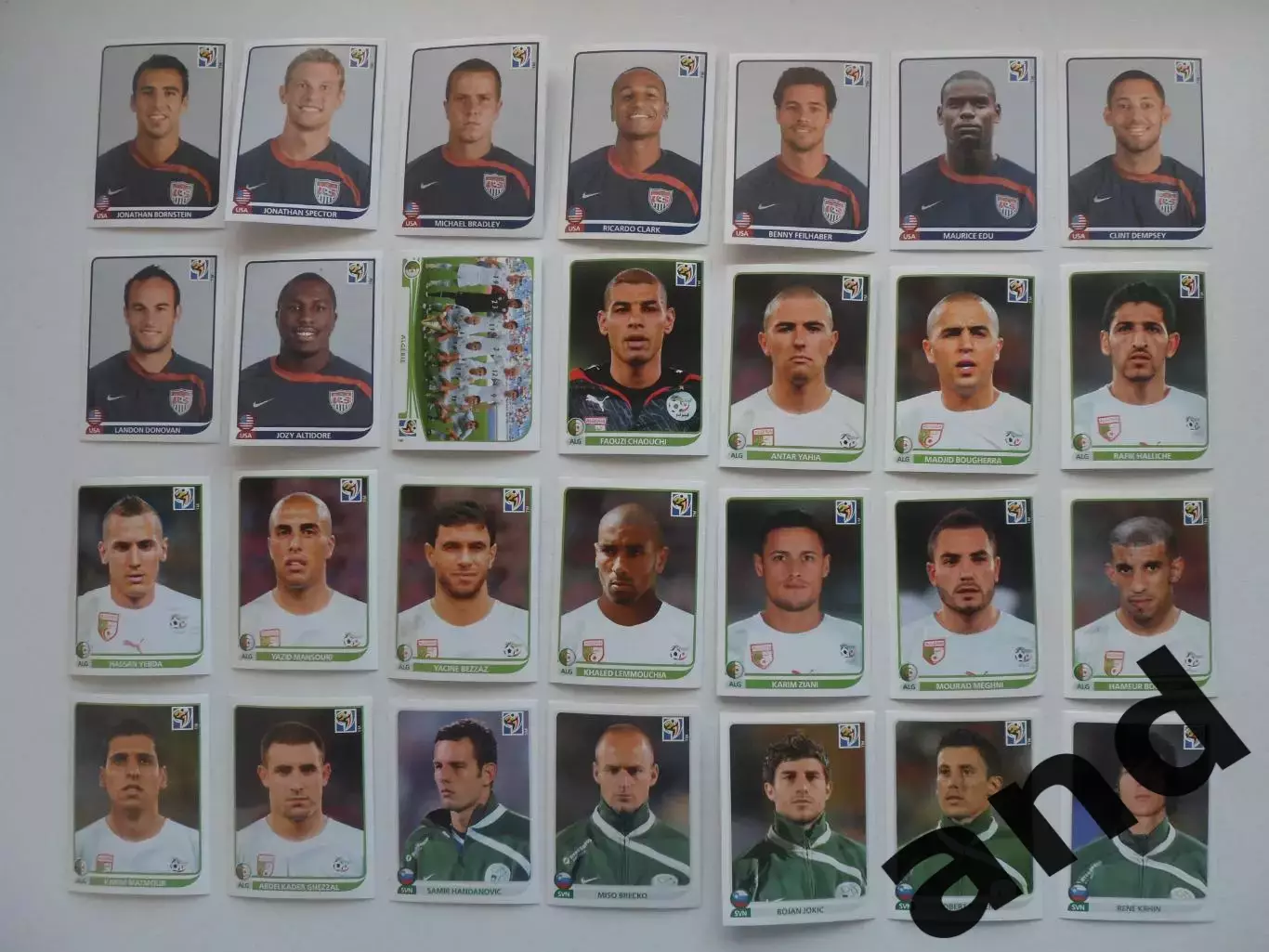 Набор 262 наклейки Чемпионат Мира 2010 без повторов 3