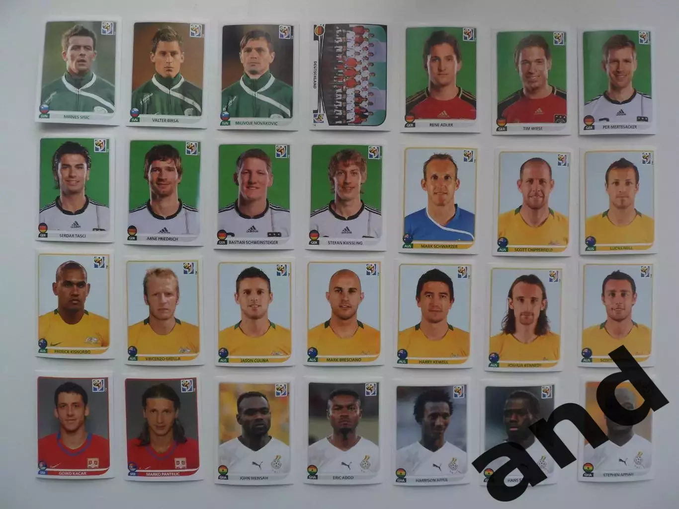 Набор 262 наклейки Чемпионат Мира 2010 без повторов 4