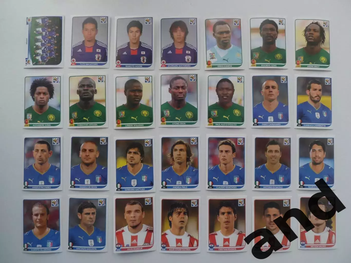 Набор 262 наклейки Чемпионат Мира 2010 без повторов 6