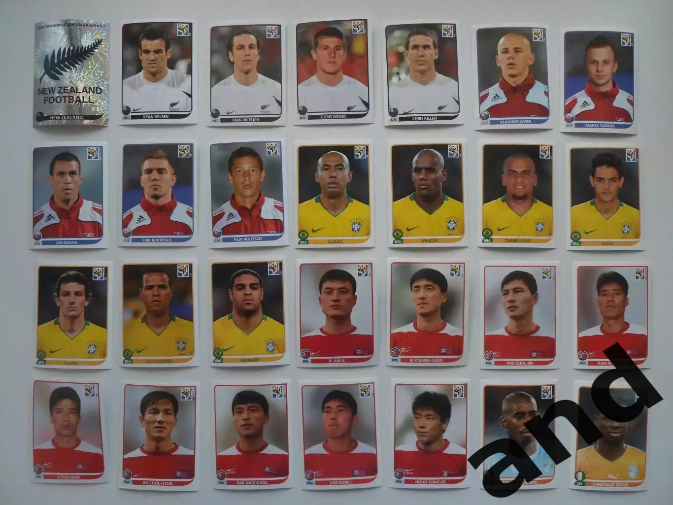 Набор 262 наклейки Чемпионат Мира 2010 без повторов 7