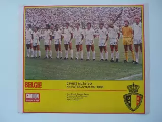 постер Бельгия 1986