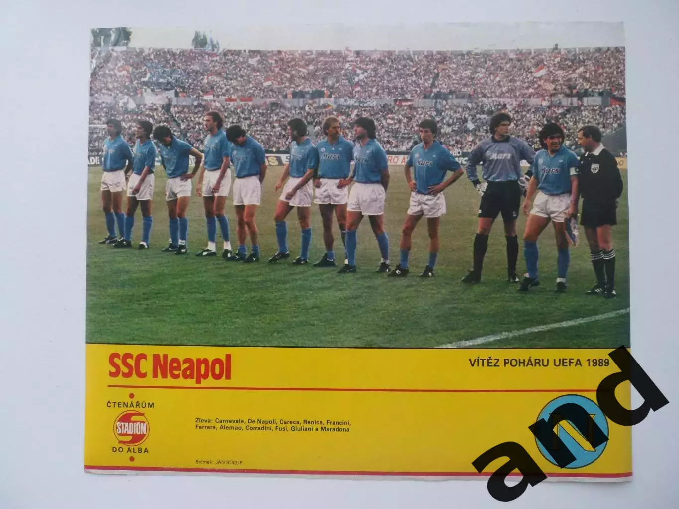постер Наполи 1989 (из журнала Стадион/Stadion).