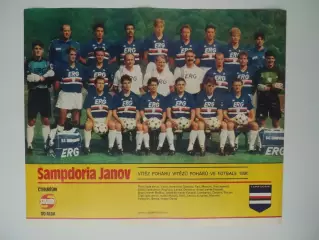 постер Сампдория 1990 (из журнала Стадион/Stadion).