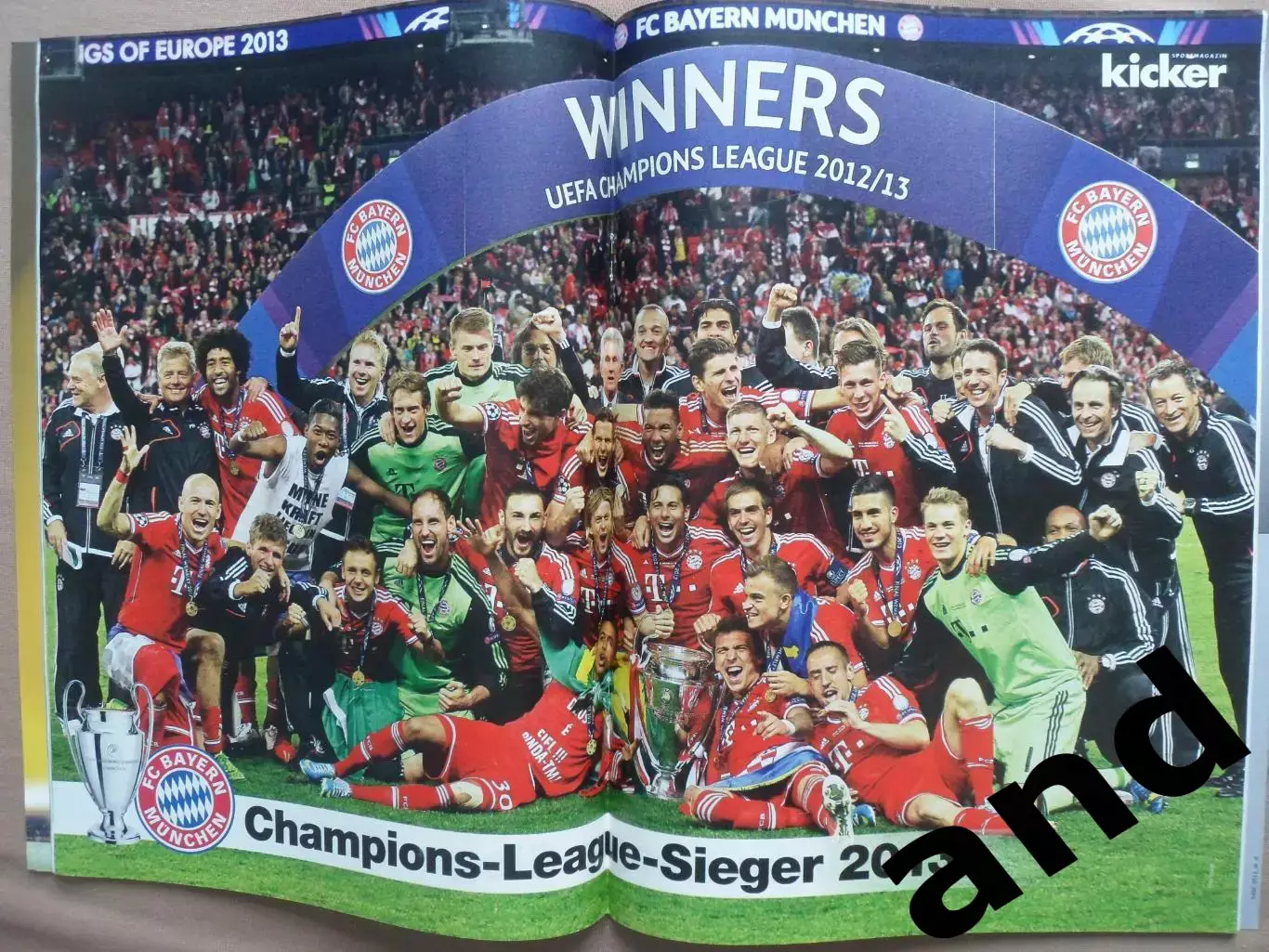 Kicker (спецвыпуск) Бавария - победитель Лиги чемпионов 2012-2013 (c постером) 5