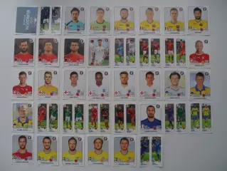 набор 38 наклеек панини panini чемпионат Европы 2016