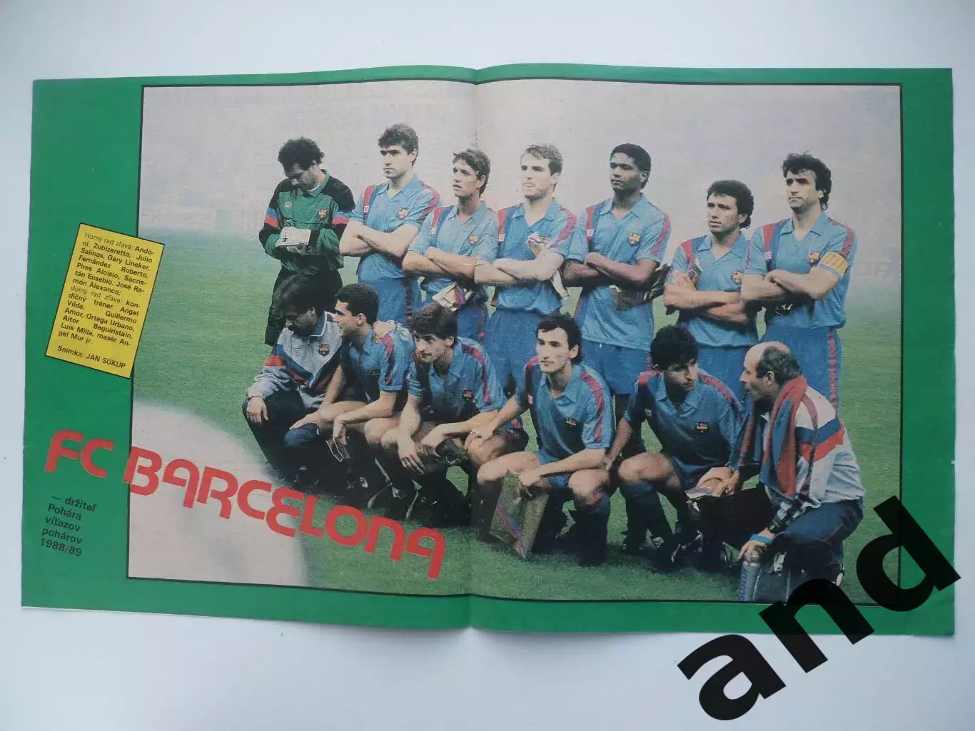 постер Барселона 1988-89 (из журнала Старт/Start)