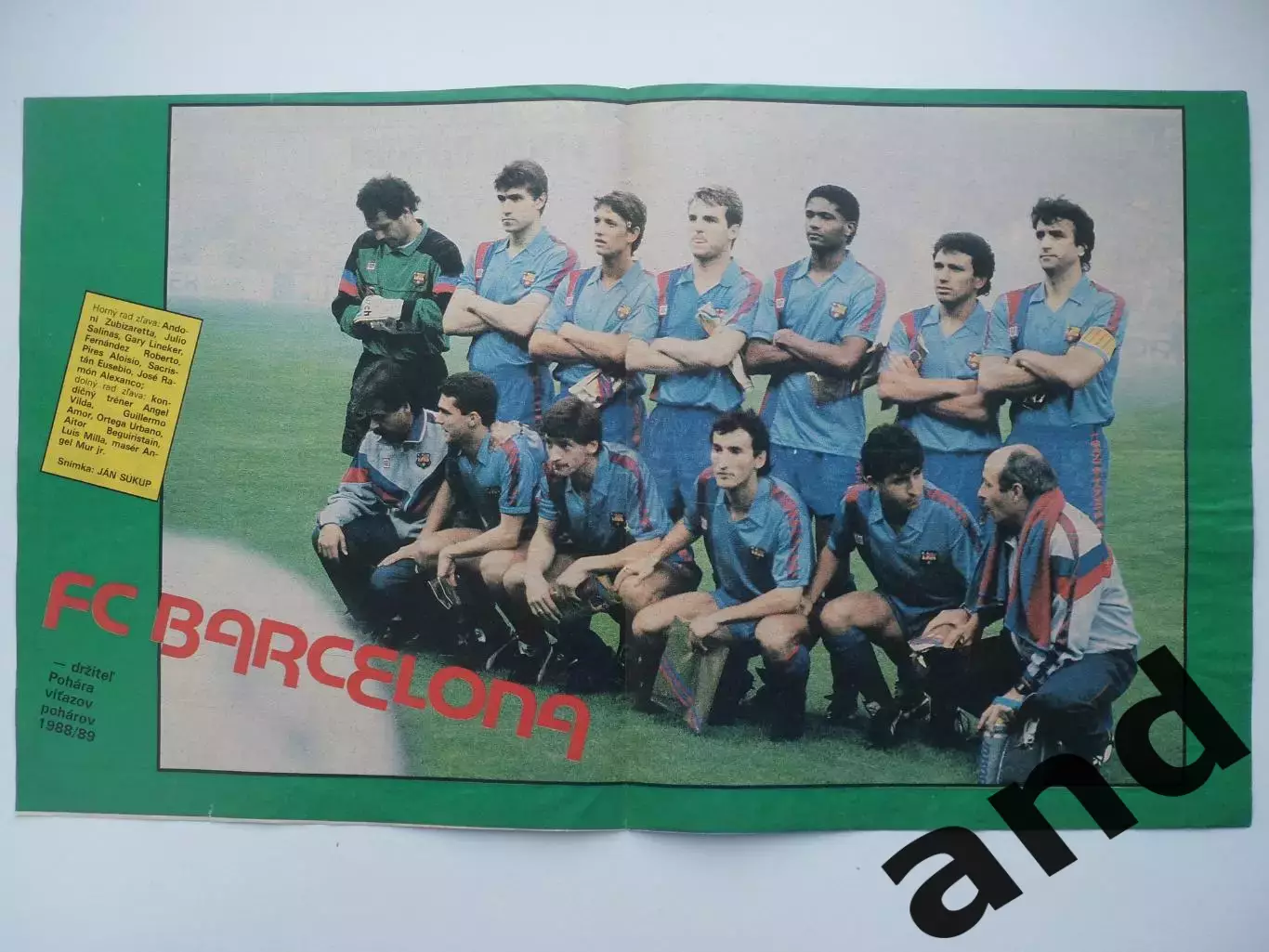 постер Барселона 1988-89 (из журнала Старт/Start)