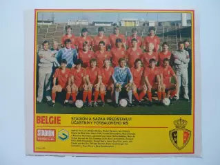 постер Бельгия 1986. (из журнала Стадион/Stadion)