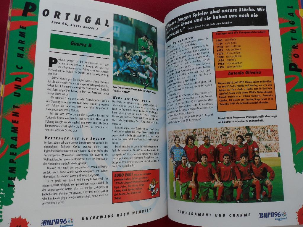 официальная книга к чемпионату Европы по футболу 1996 (с фото всех команд) 1