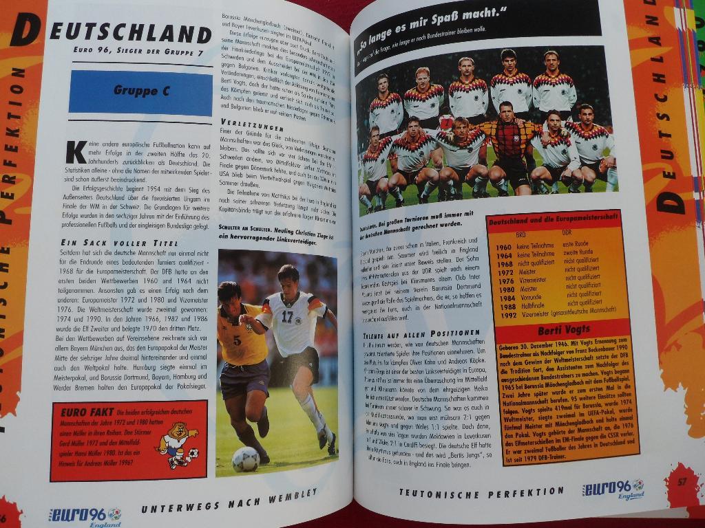 официальная книга к чемпионату Европы по футболу 1996 (с фото всех команд) 4