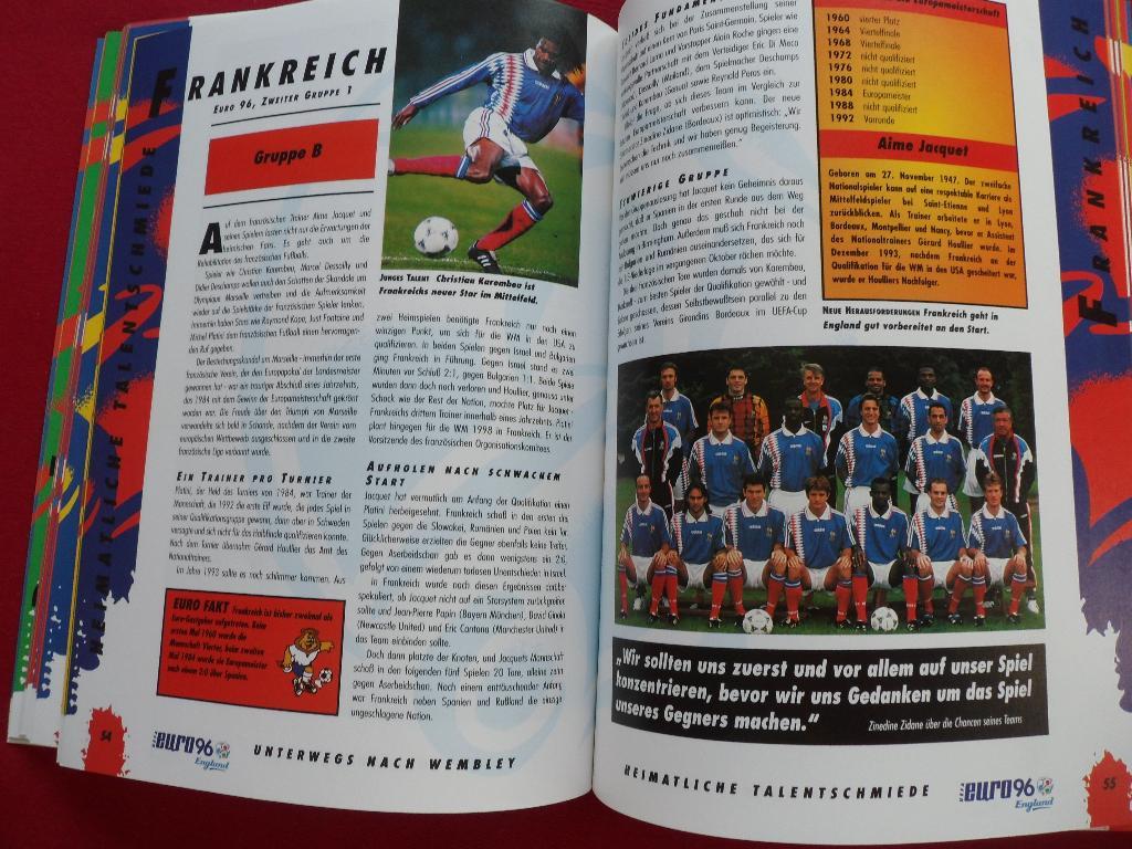 официальная книга к чемпионату Европы по футболу 1996 (с фото всех команд) 5